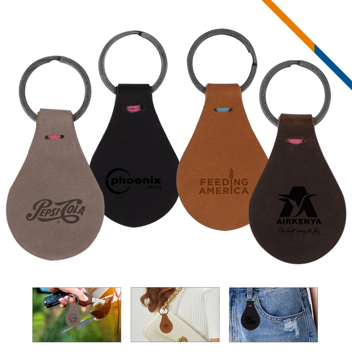 KeyHue Leather Keychain 1