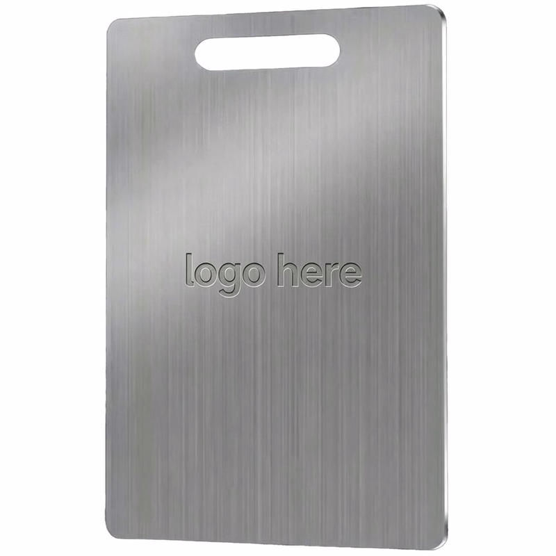 8.7?Inch?Wide and 12.6?Inch?Long Antibacterial Stainless?Steel Cutting Surface