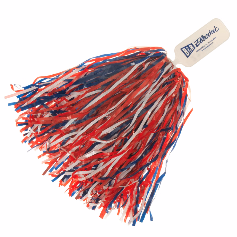 Solid Handle Pom, 500 Streamers
