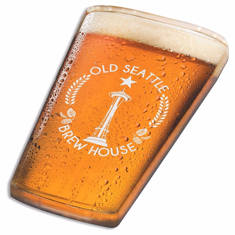 1/4" Acrylic Beer Glass Magnet