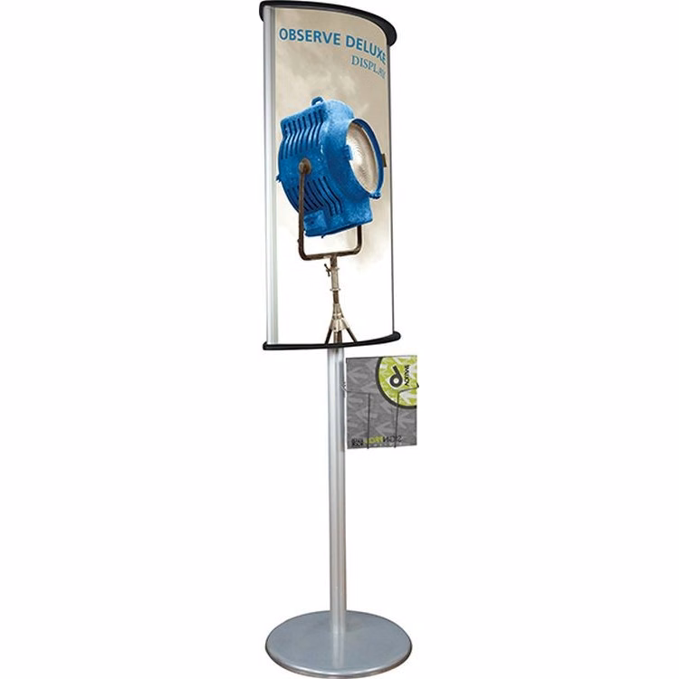 Observe Deluxe Sign Stand with PVC graphic & lit pocket
