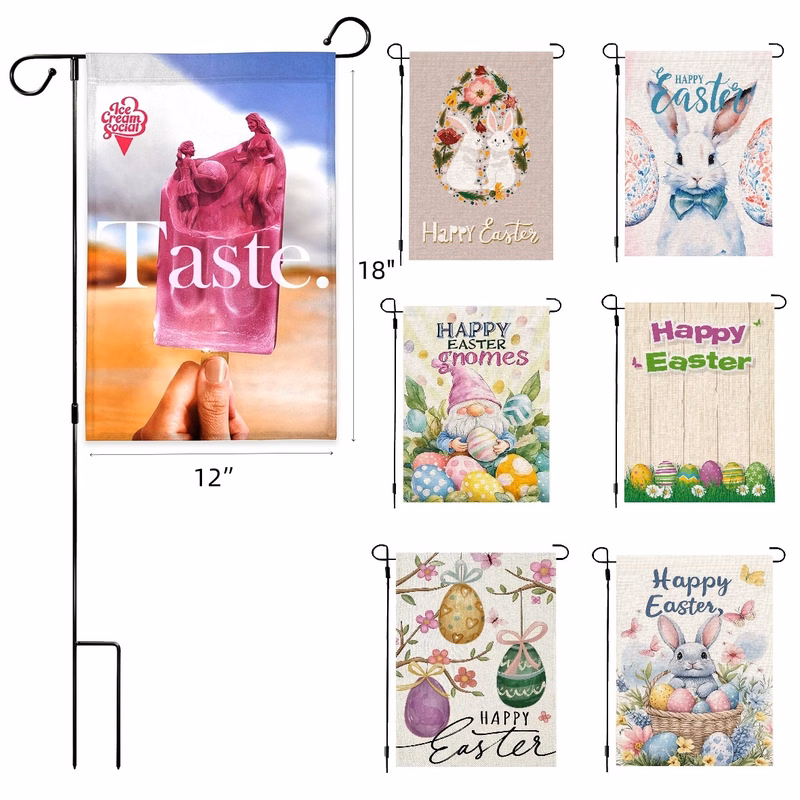 Double-Sided Printing Vertical Garden Flag(12" x 18")