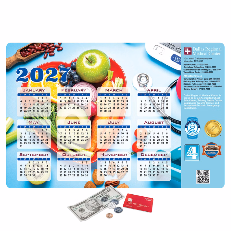 Vynex Heavy Duty Calendar Counter Mat-12"x18"x1/8"