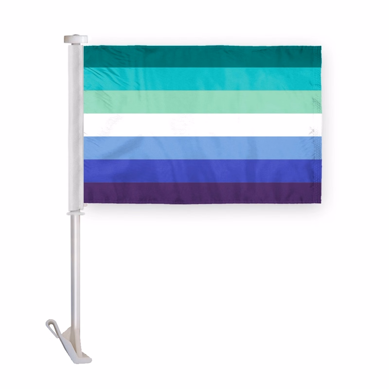 10.5" x 15 " Gay Men Premium Car Flag