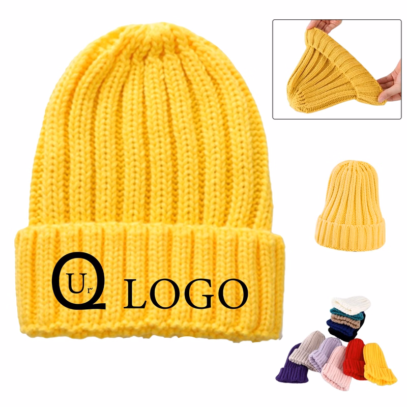 Ribbed Cuff Knit Beanie