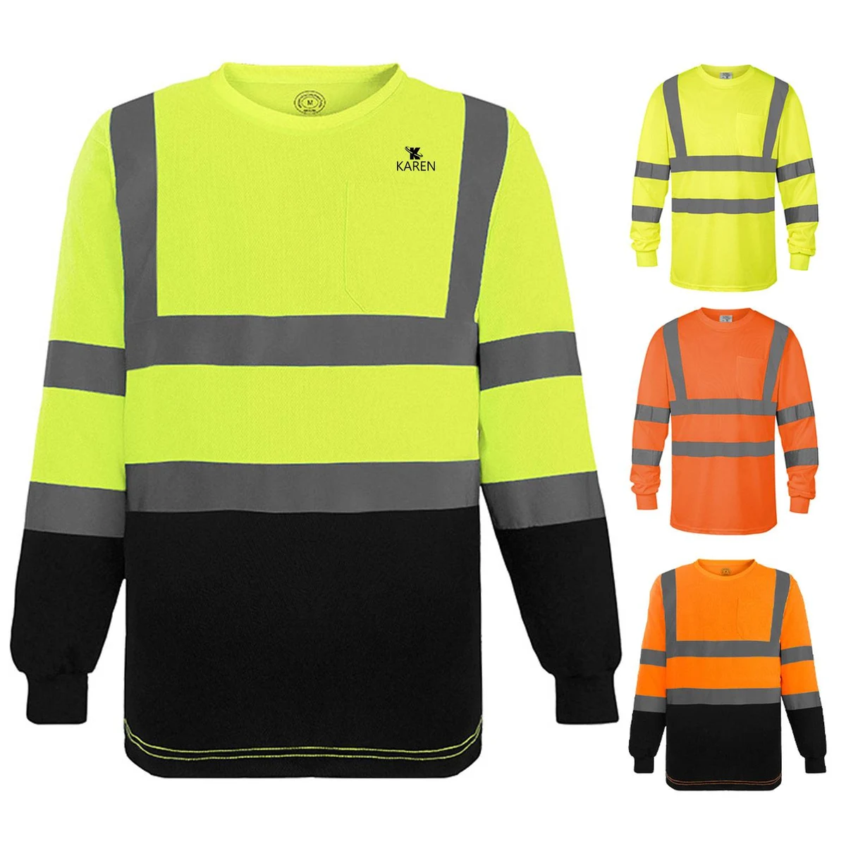 Long-sleeved Mesh Reflective Clothing 1