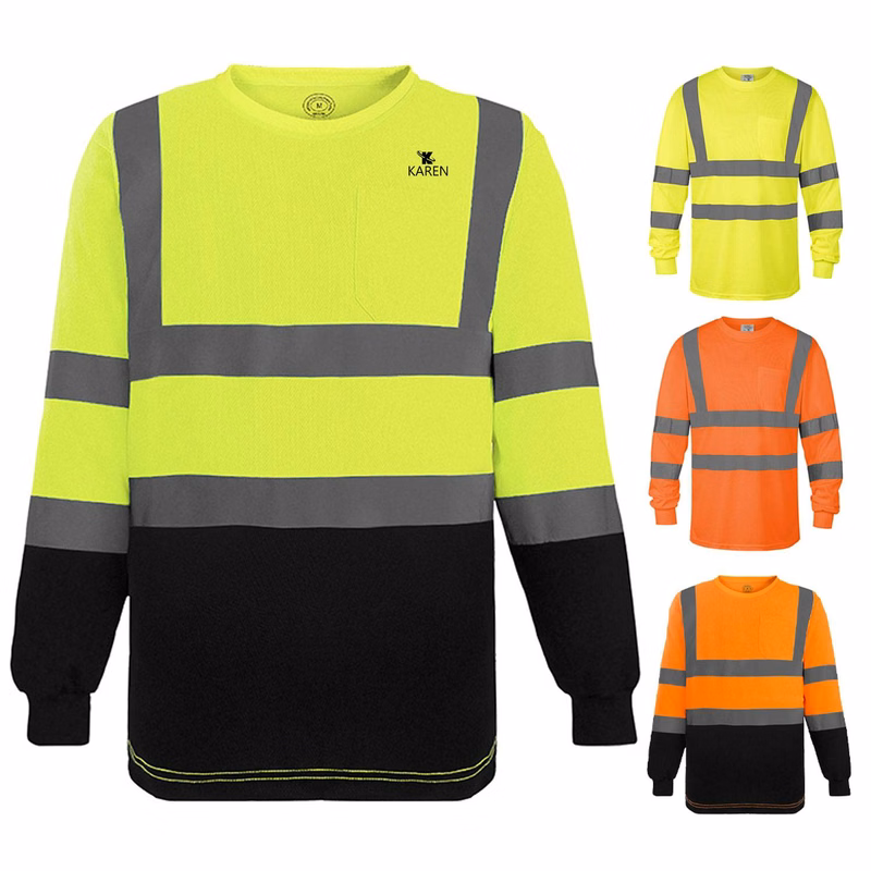 Long-sleeved Mesh Reflective Clothing