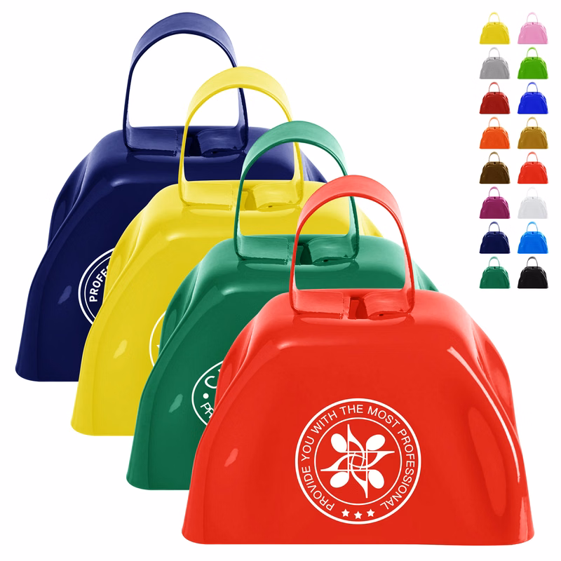 Square Handle Party Decoration Metal Cowbell