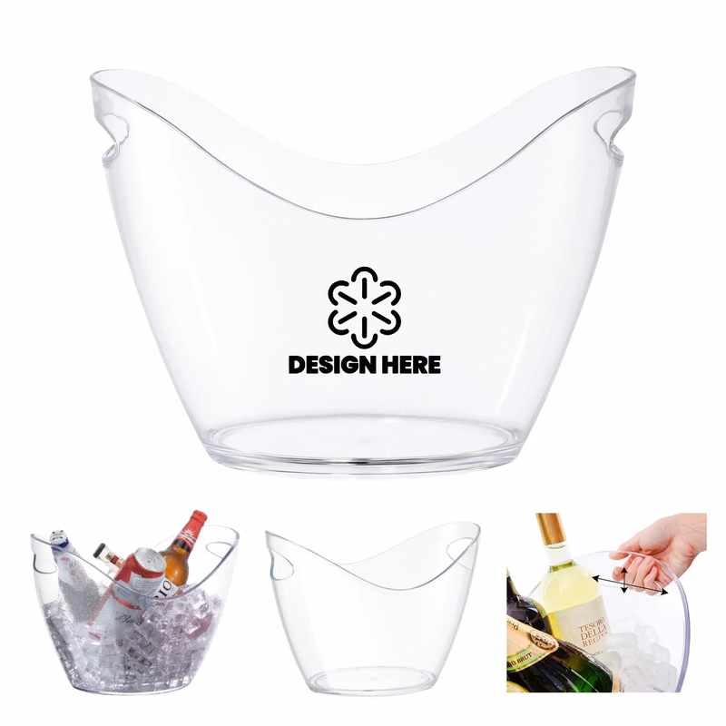 4L Clear Acrylic Ice Bucket
