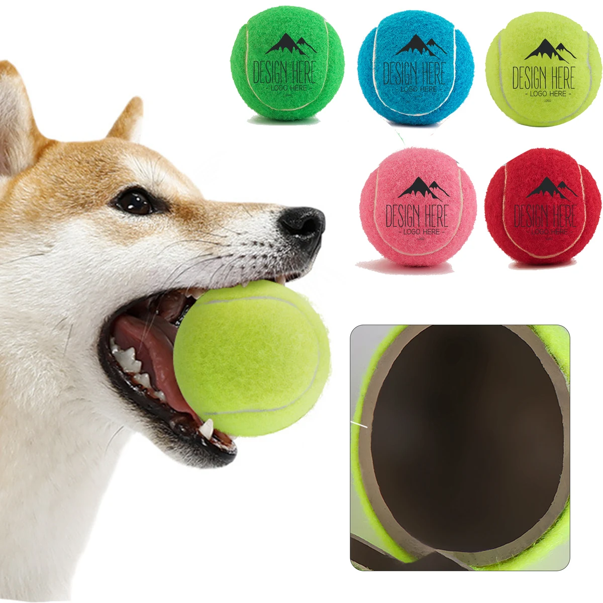 MOQ 50 Training Tennis Balls Pet Toy 1
