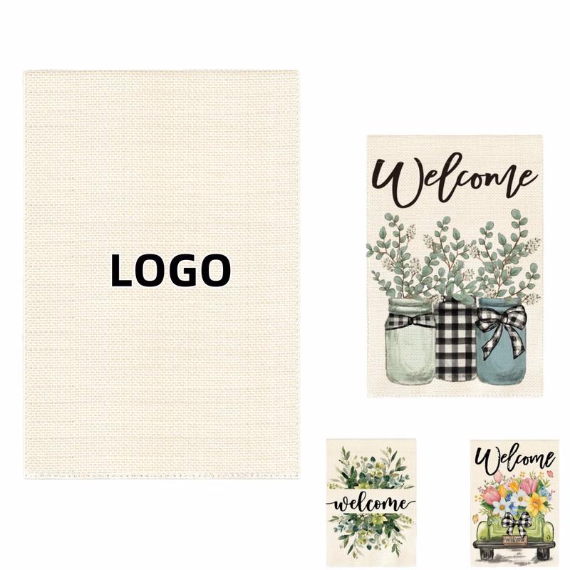 Flowers Yard Outdoor House Flag