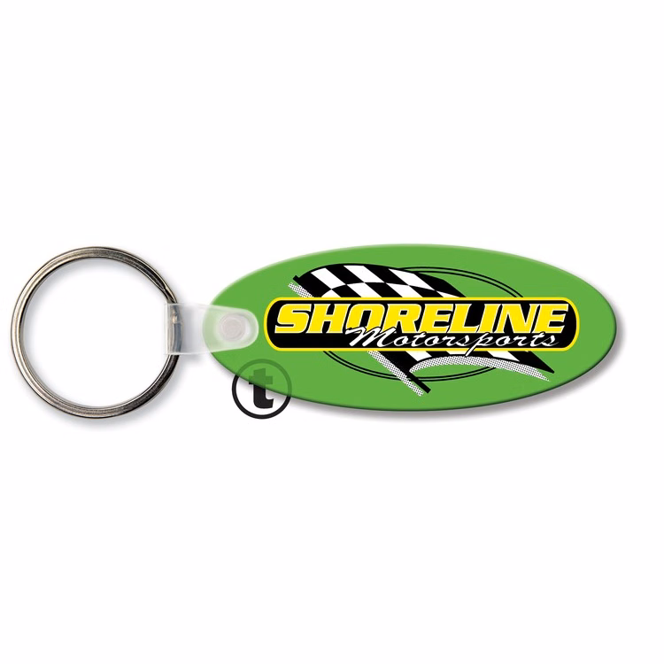 Small Oval Key Tag (Spot Color)
