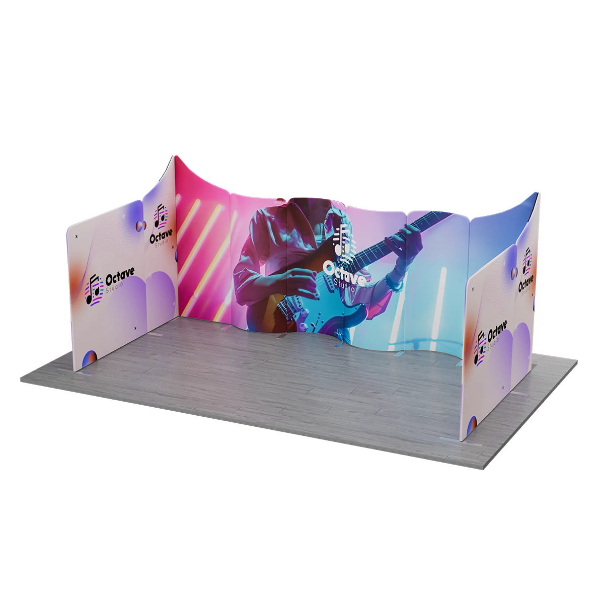 NEW MagLock 10'x20' Booth Fabric Display Kit B 1