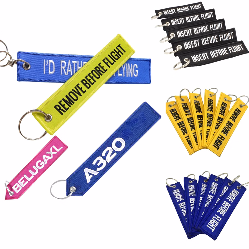 Custom Embroidered Aviator Keychains