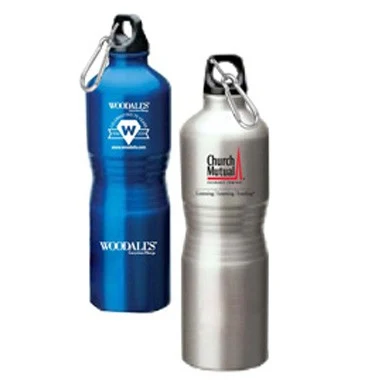 Aluminum Sport Bottle, Firm Bent-In Grip Shape 1