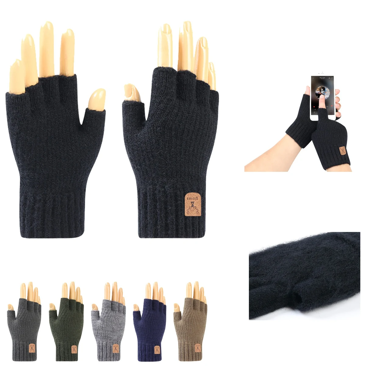 Winter Half Finger Glove 1
