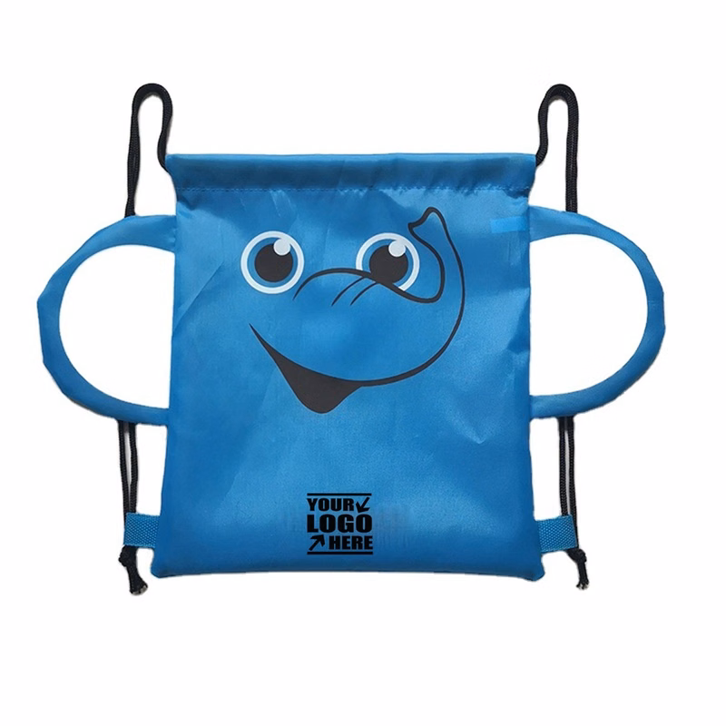 Cartoon Zoo Animal Drawstring Bags