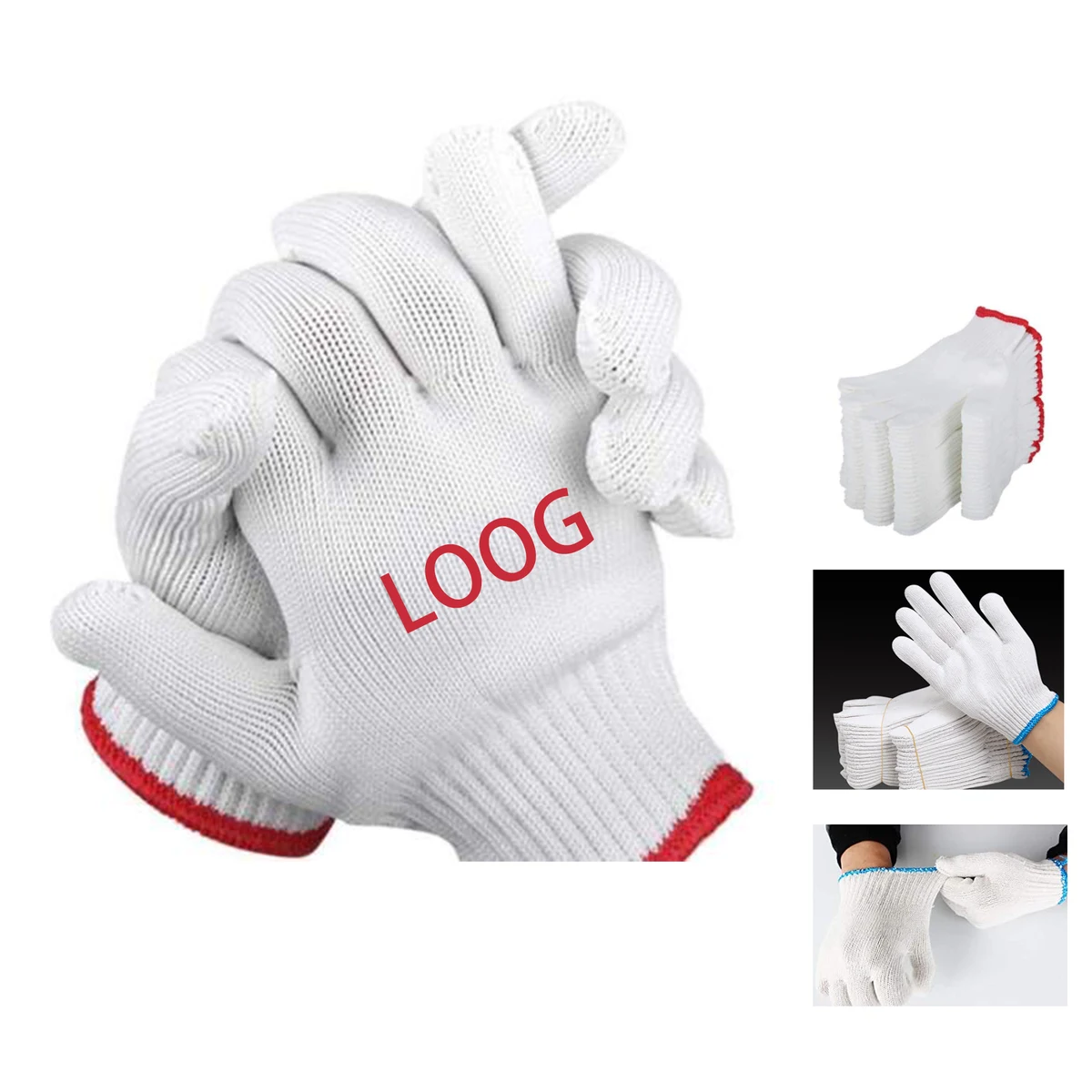 600GSM Nylon Labor Protection Cotton Gloves 1