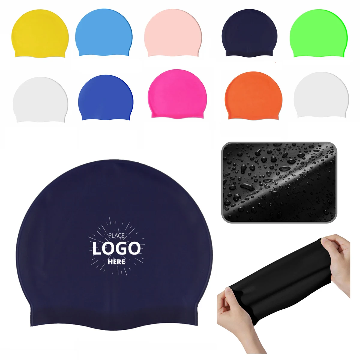 Soft Silicone Swimming Caps 1