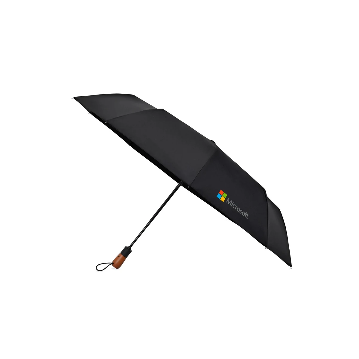 Elements 46" Recycled rPET Auto Open/Close Folding Umbrella 1