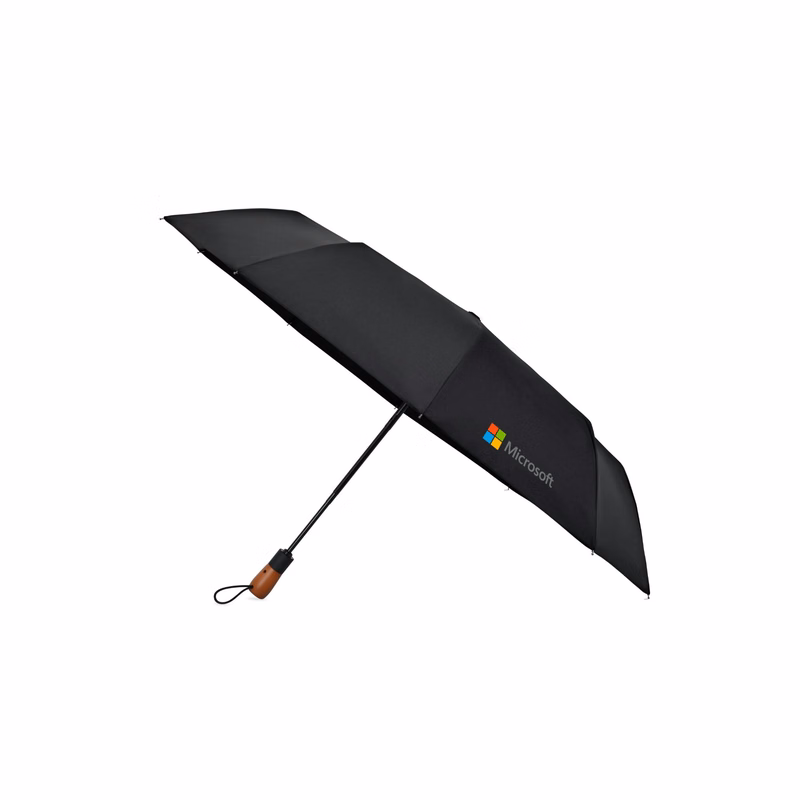 Elements 46" Recycled rPET Auto Open/Close Folding Umbrella