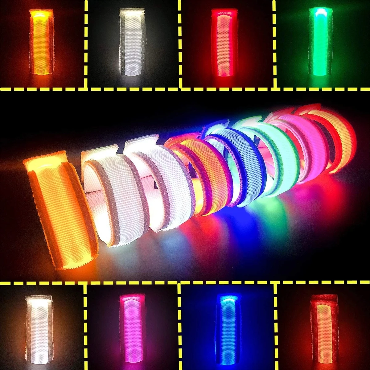 Led Glow Bracelets Light Up Wristbands 1