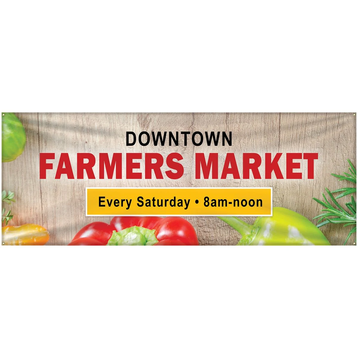 3' x 8' Custom Knitted Polyester Banner 1