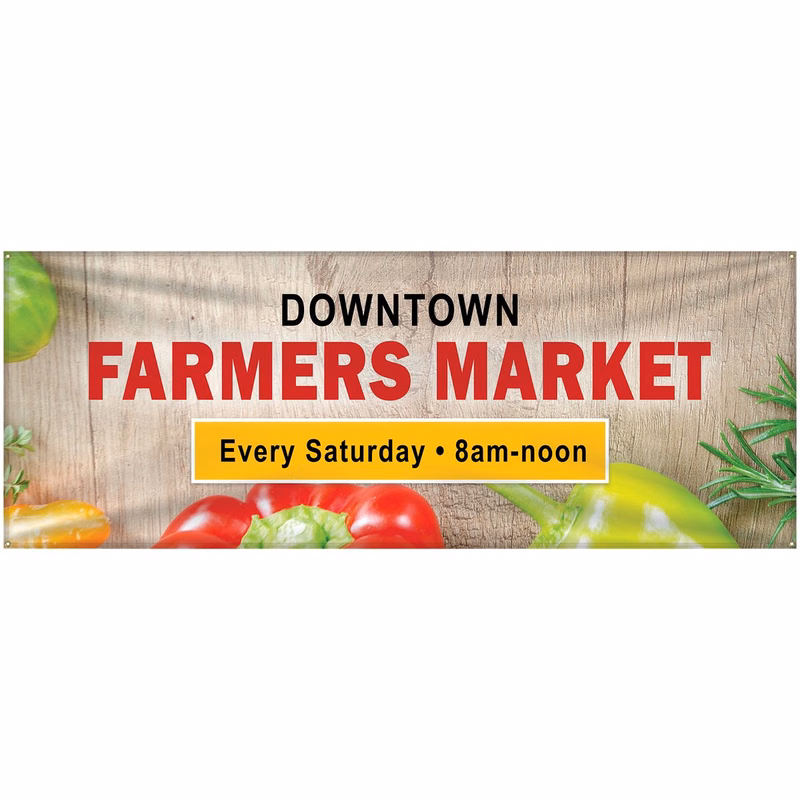 3' x 8' Custom Knitted Polyester Banner