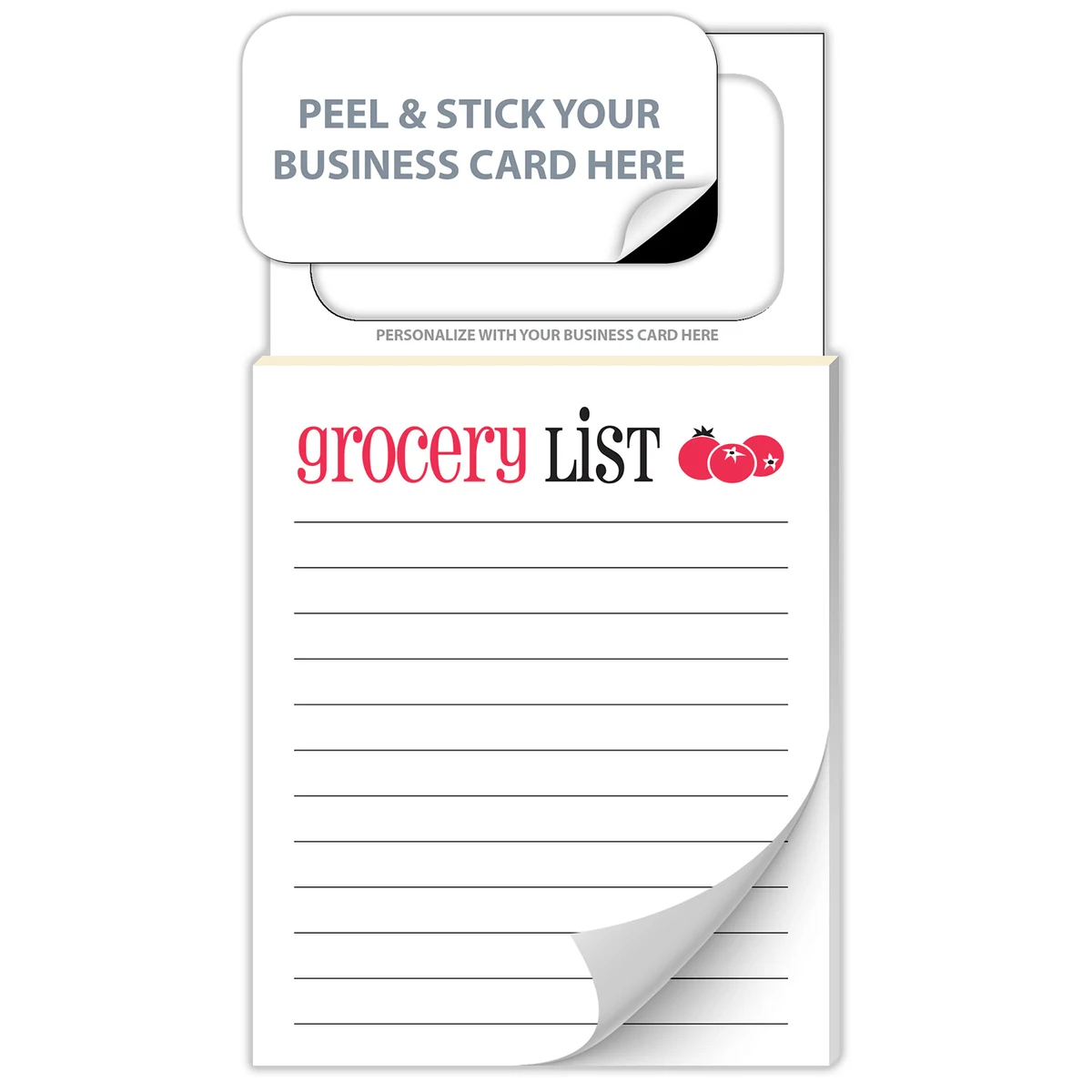Magnetic Scratch Pad / Notepad (MBC) - Stock Grocery List (50 Sheet) 1