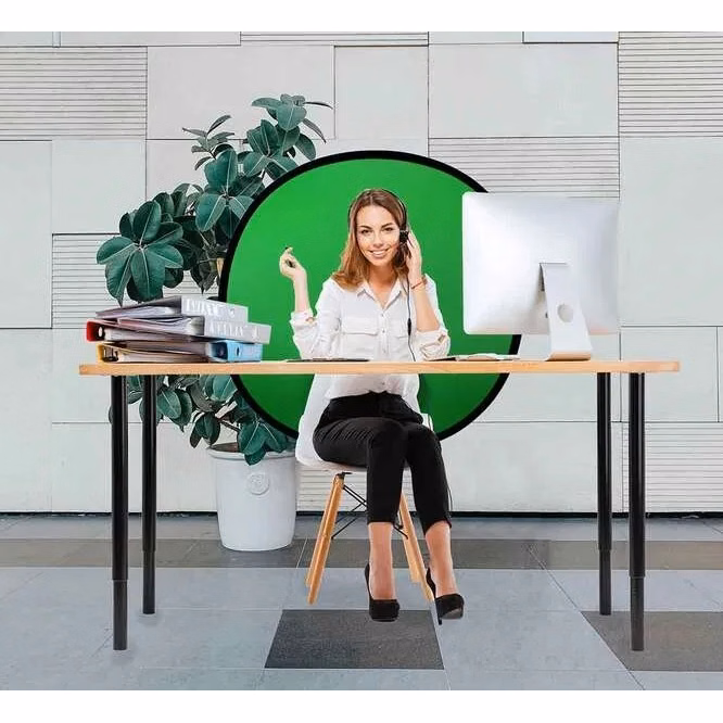 Pop Up Green Screen Webcam Backdrop
