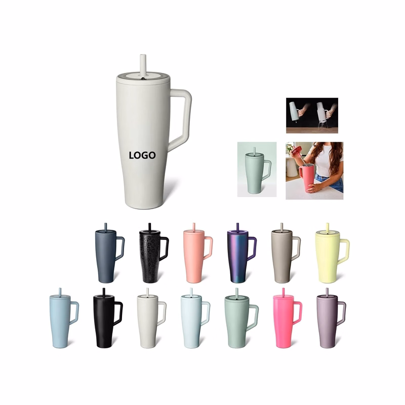 40 OZ Leak Proof On the Go Insulated Bottle with Handle and Lid