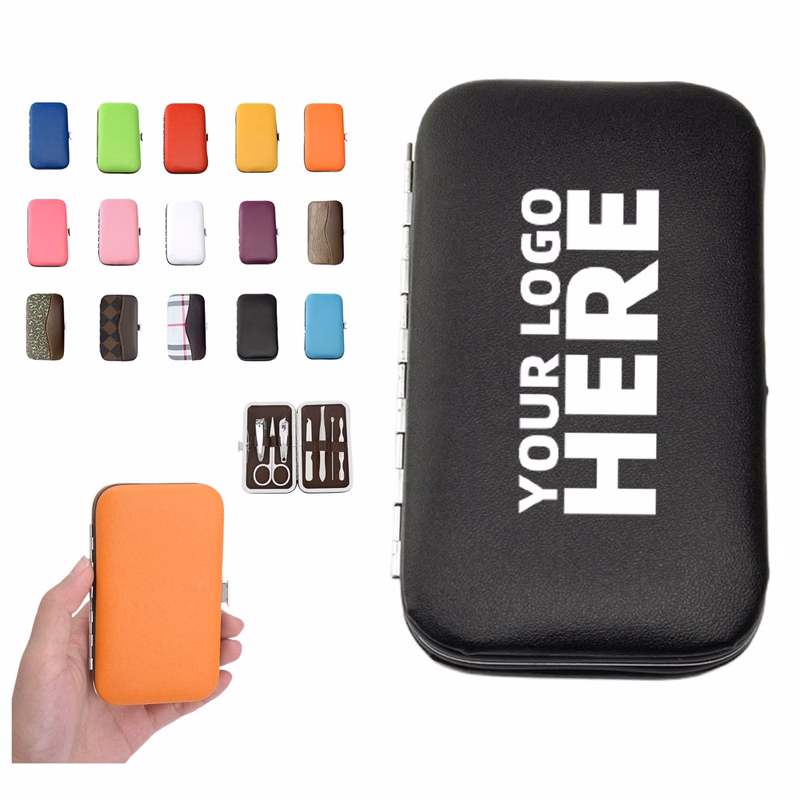 7 Pieces Nail Clipper Set With Leather Case
