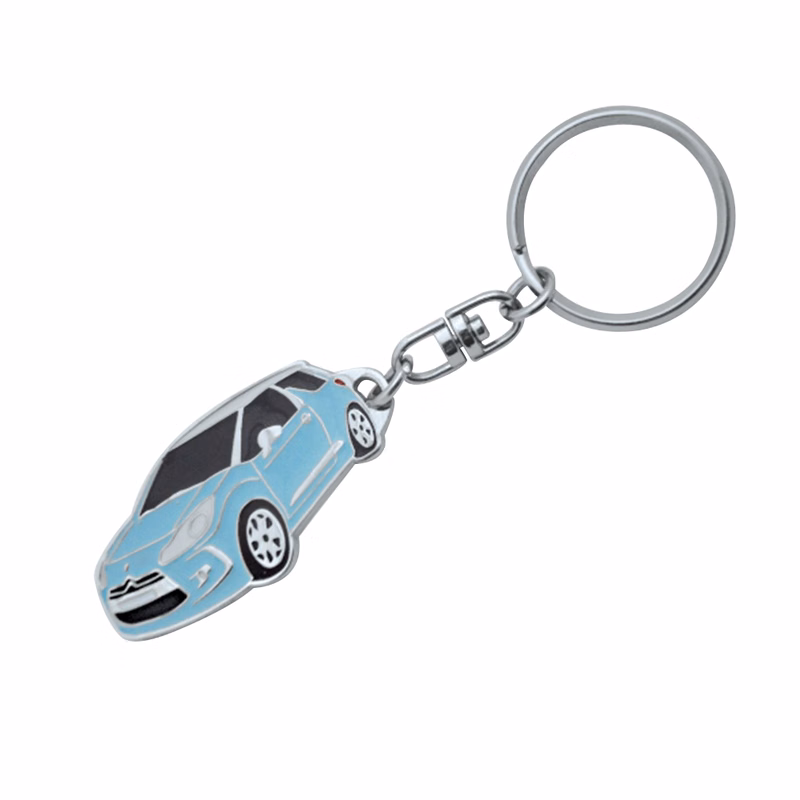 Zinc Alloy Imitation Cloisonné Key Chain