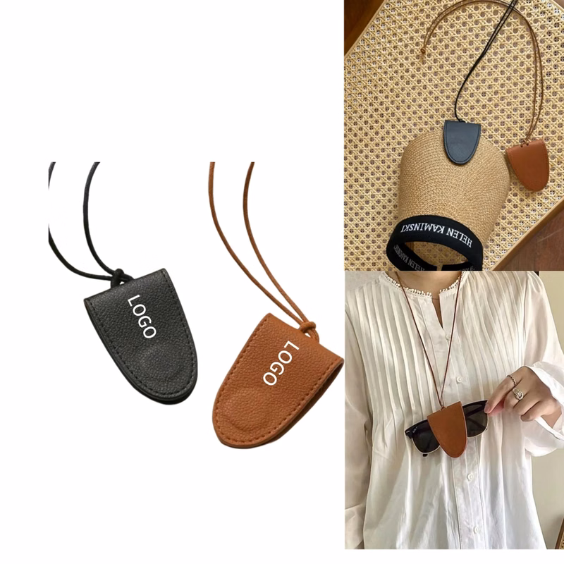 Magnetic Leather Sunglass Holder Eyeglass Hanger Clip