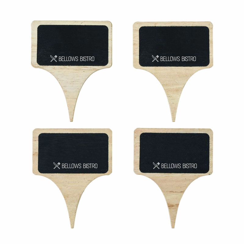 True® Wooden Cheese Marker, set of 4
