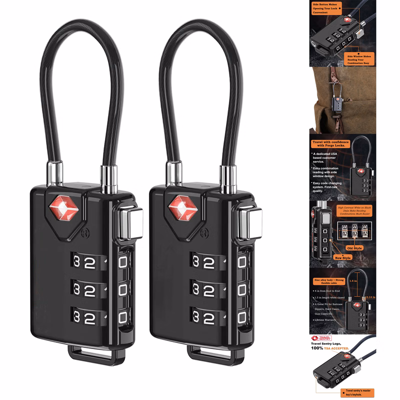 Cable Luggage Locks