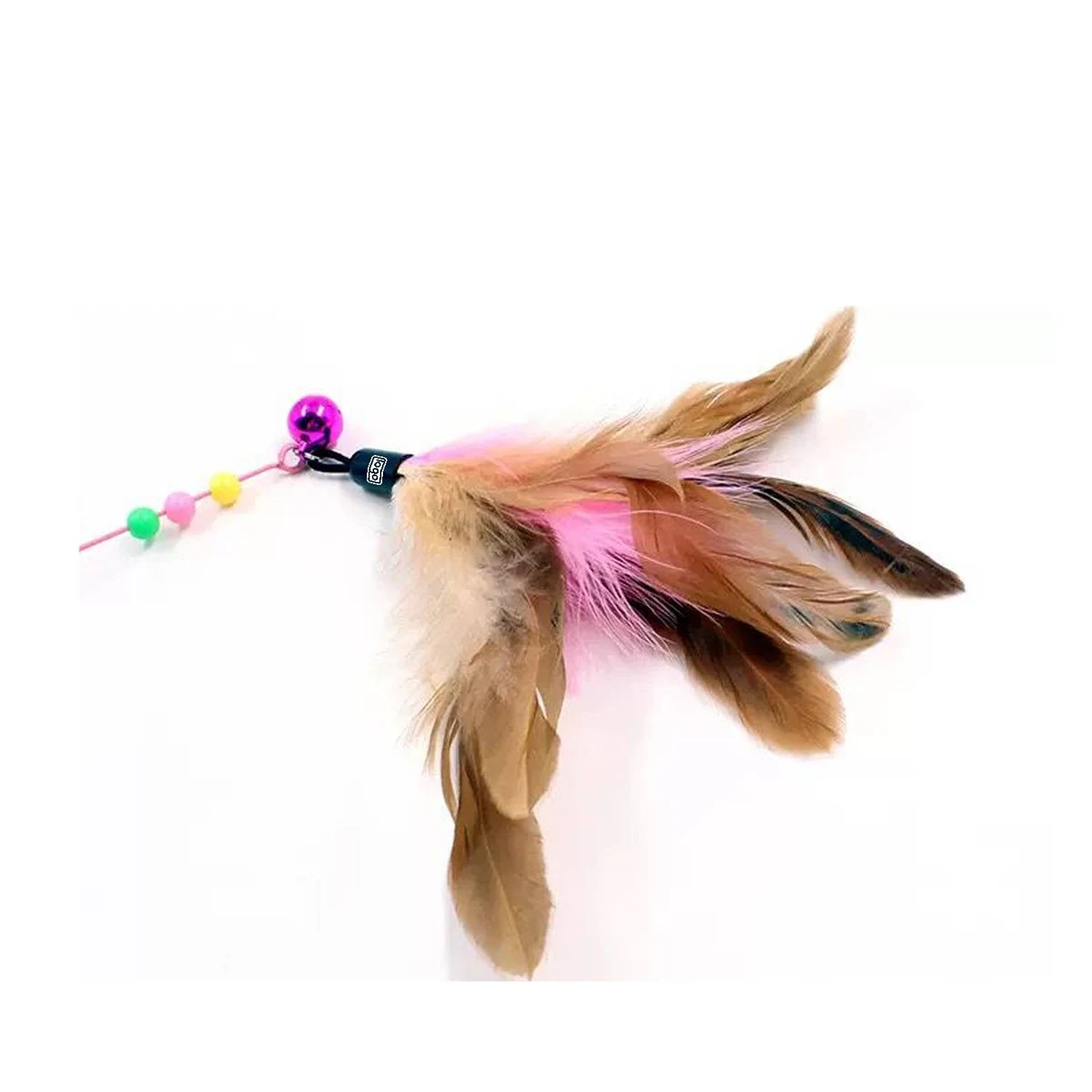 Steel Wire Feather Cat Wand 1