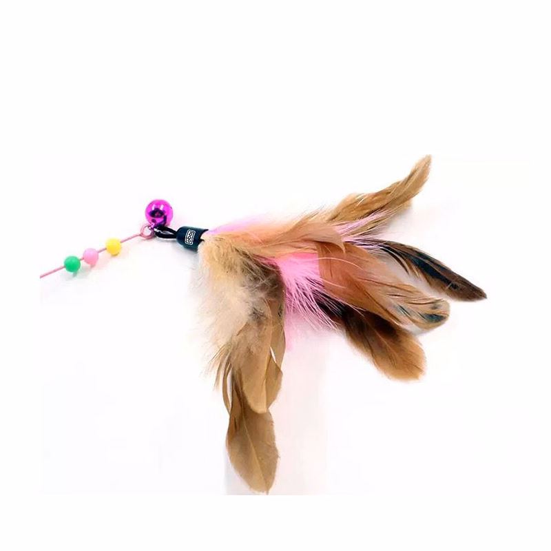 Steel Wire Feather Cat Wand