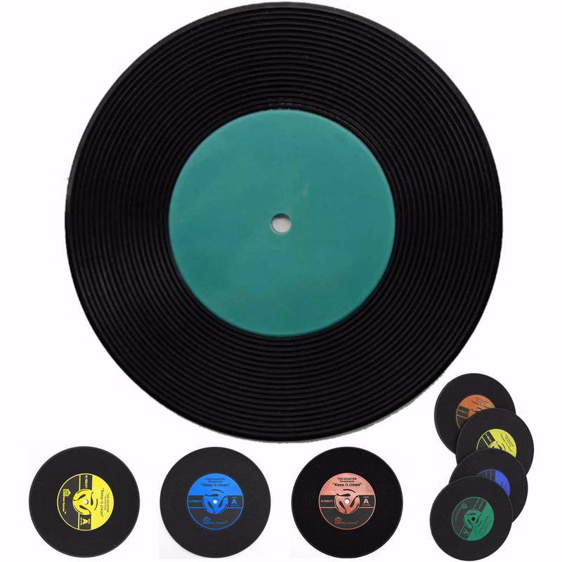 Vinyl Record Drink Coaster