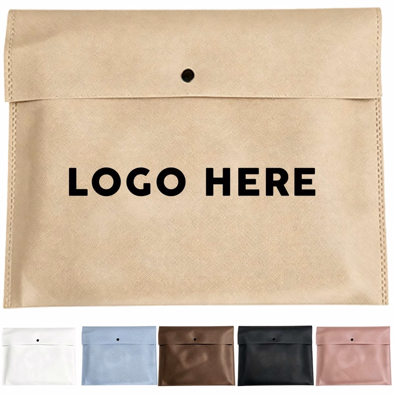 Non-Woven Handbag Equipped with Snap Buttons 15.7 by 13.8 Inches
