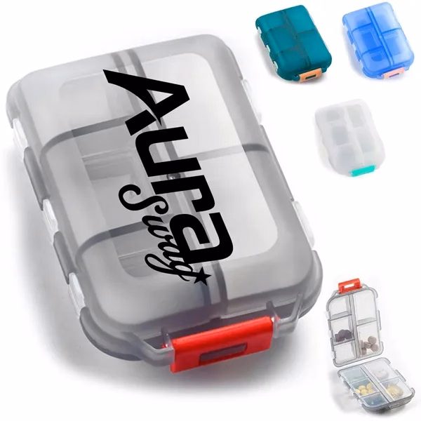 Custom Waterproof Pill Organizer with Secure Lock — Portable Healthcare Medicine