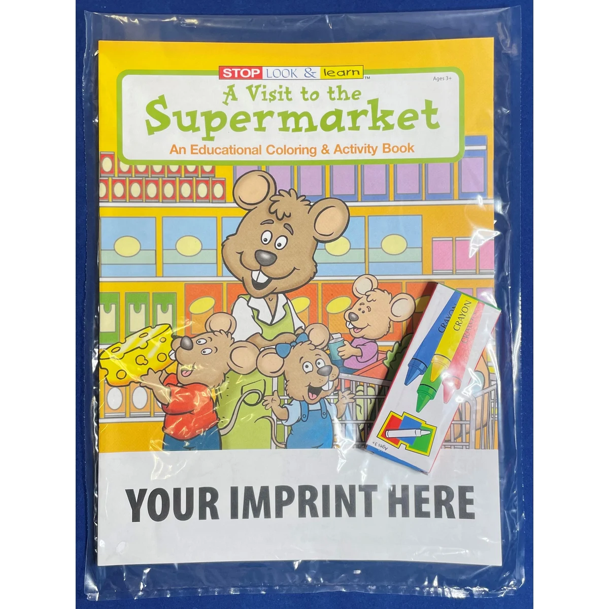 COLORING SET - A Visit to the Supermarket Coloring Book Fun Pack 1
