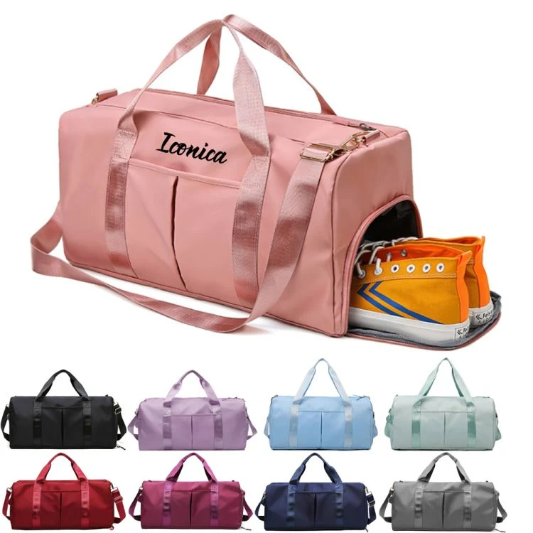 Waterproof Oxford Gym Bag with Side Shoe Compartment 1