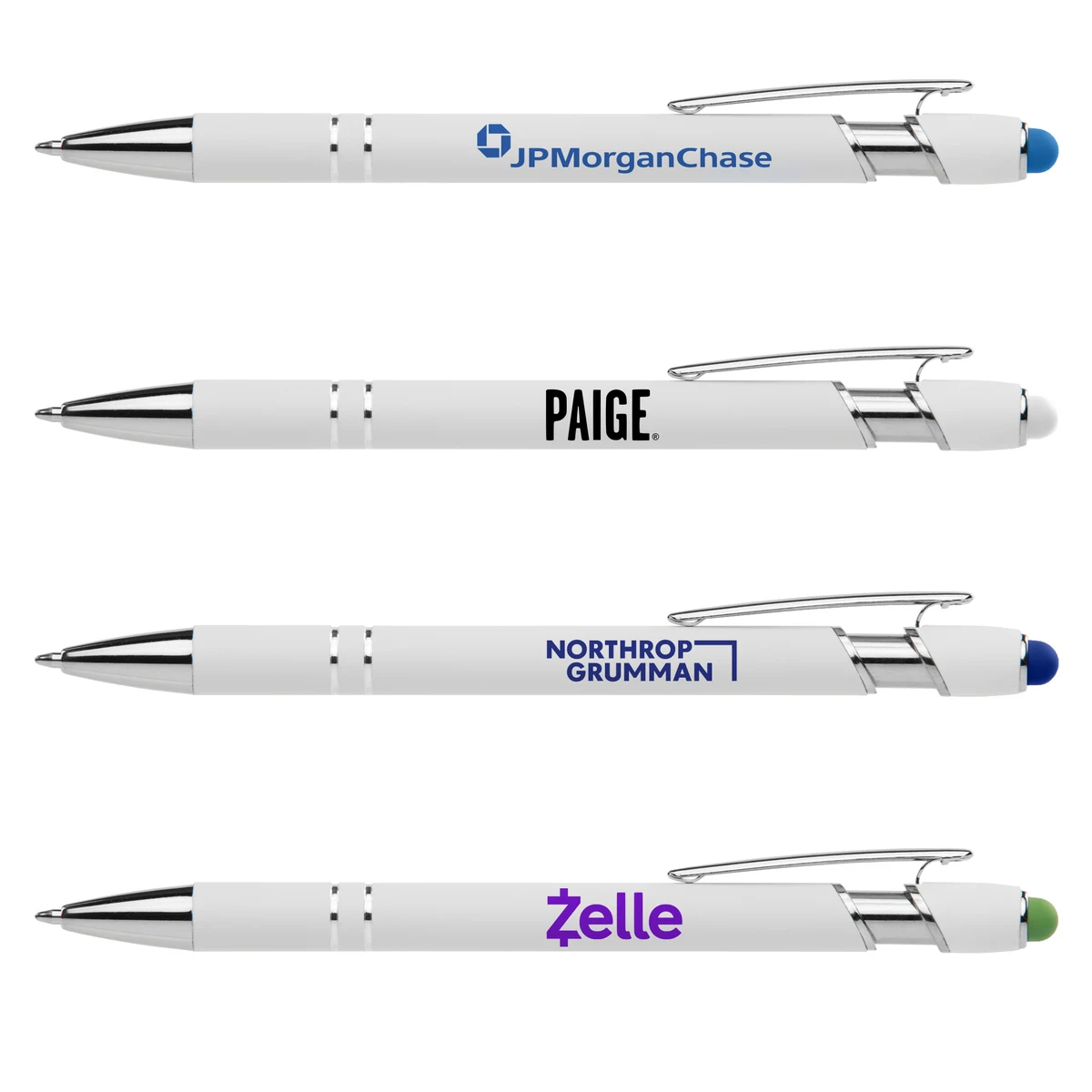 Stylus-3062 White Ballpoint Soft Touch Pens 1