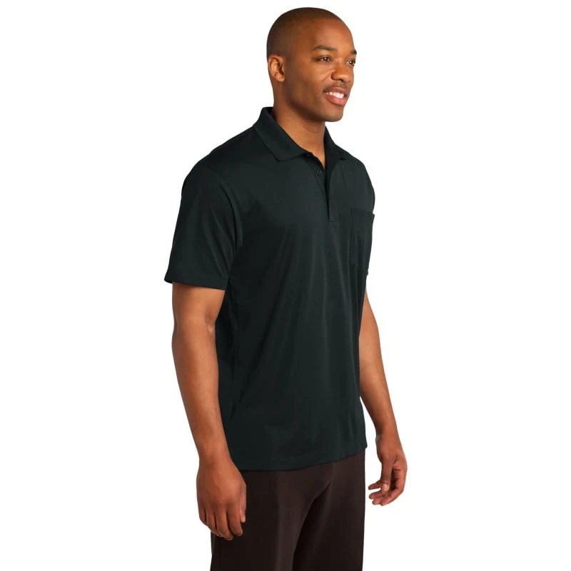 Sport-Tek Micropique Sport-Wick Pocket Polo. 1