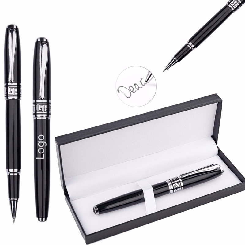 Metal Engraving Custom Gift Roller Ballpen Ballpoint Pen Set