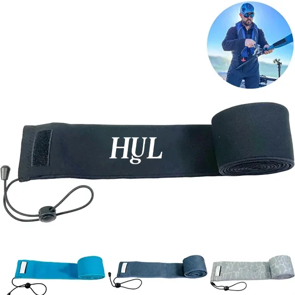 Neoprene Waterproof Fishing Rod Sleeve w/ Lanyard 1