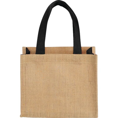 Mini Jute Gift Tote, custom tote bag with logo imprint 1