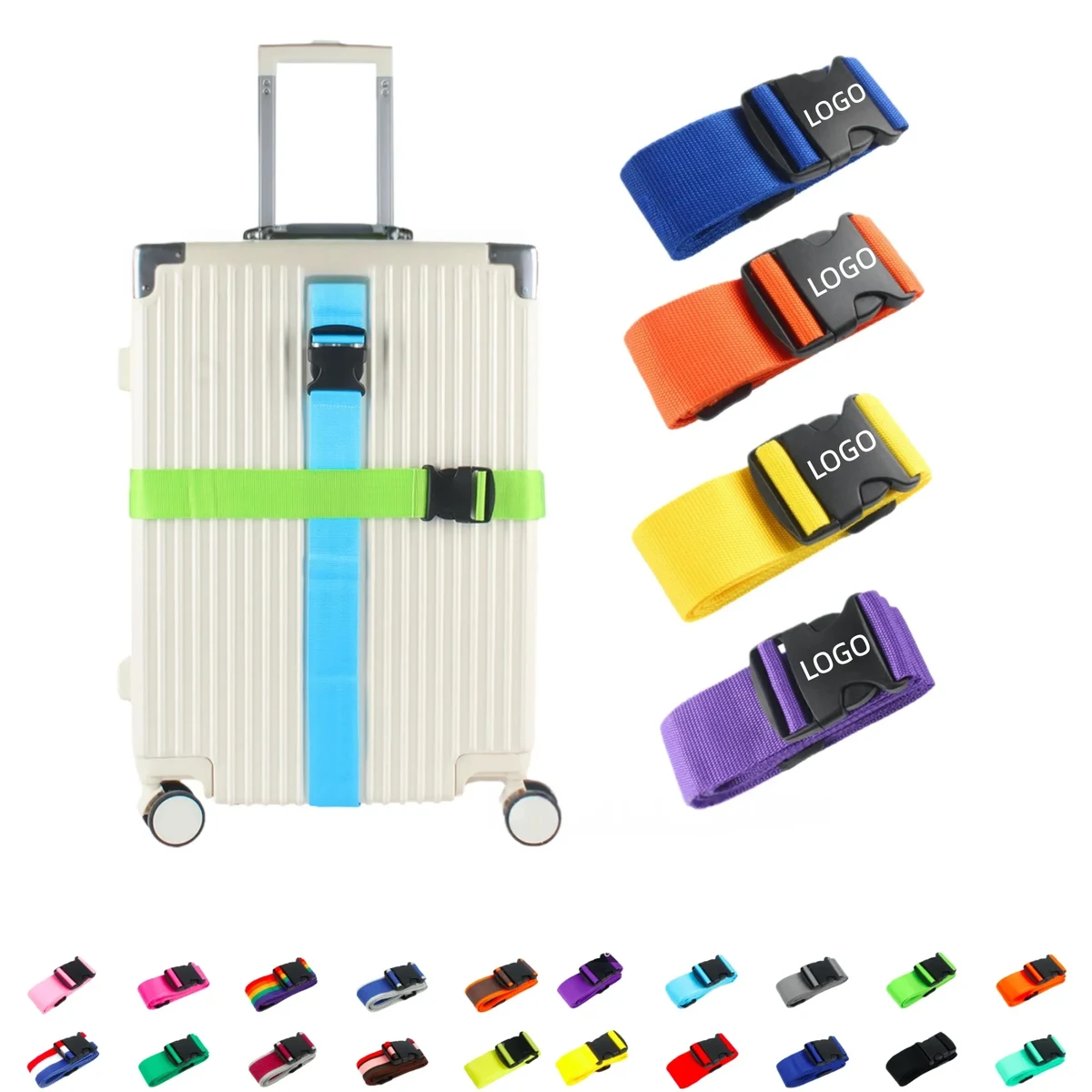 78 Inch Adjustable Luggage Strap Suitcase Belt for Travel 1