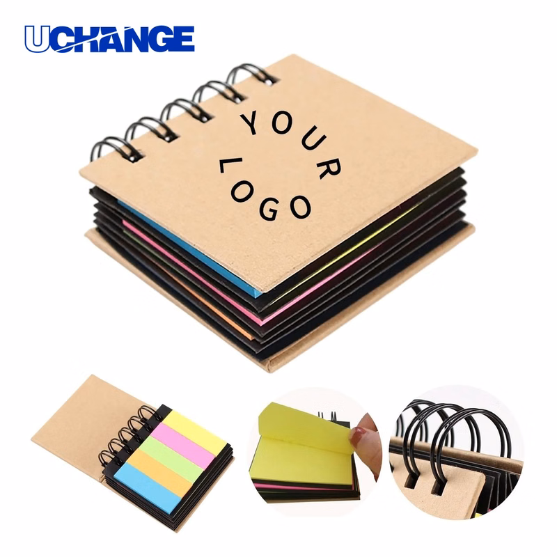 Kraft Paper Sticky Note Notebook Organizer